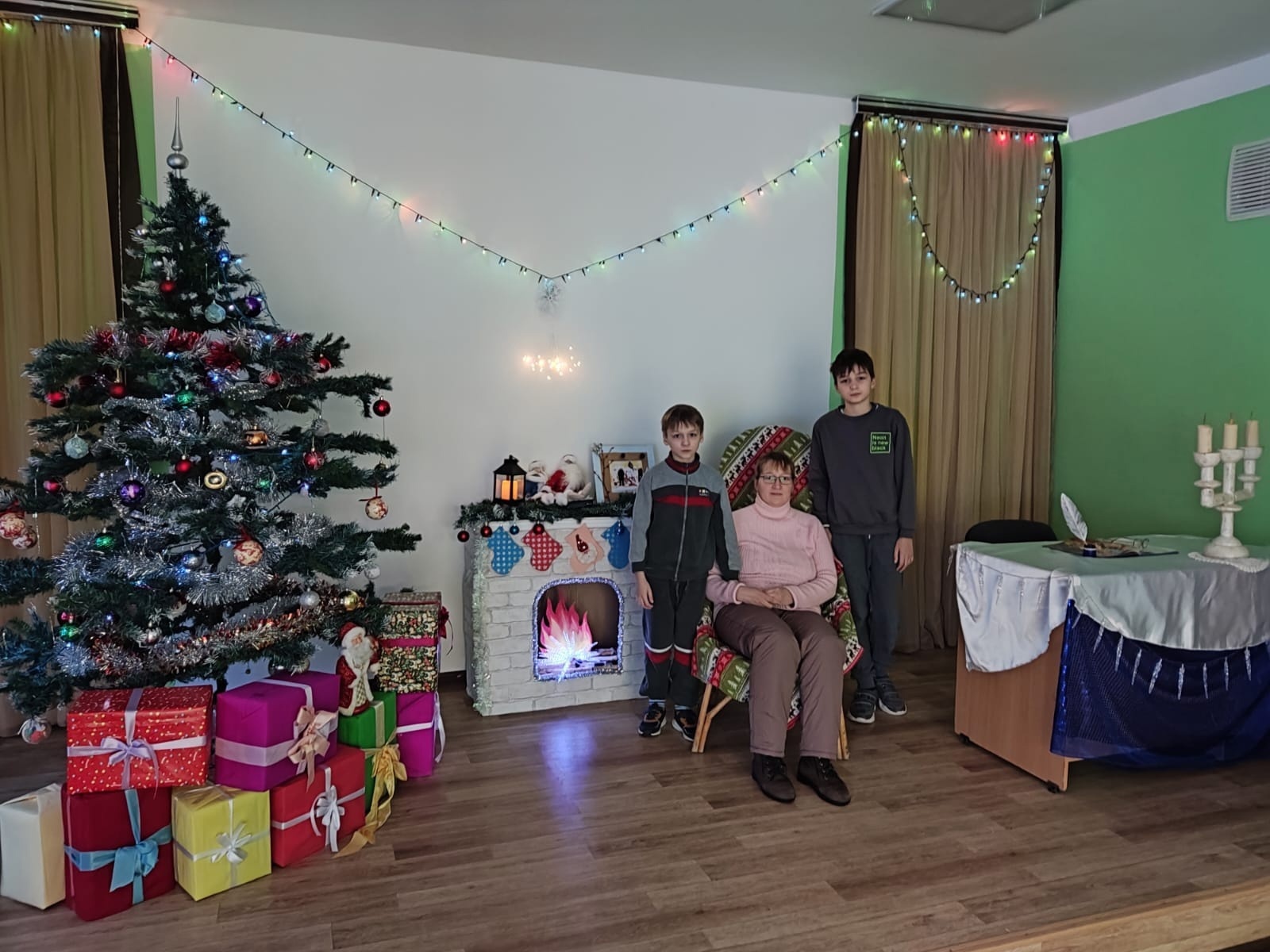 Рождественская семейная фотосессия