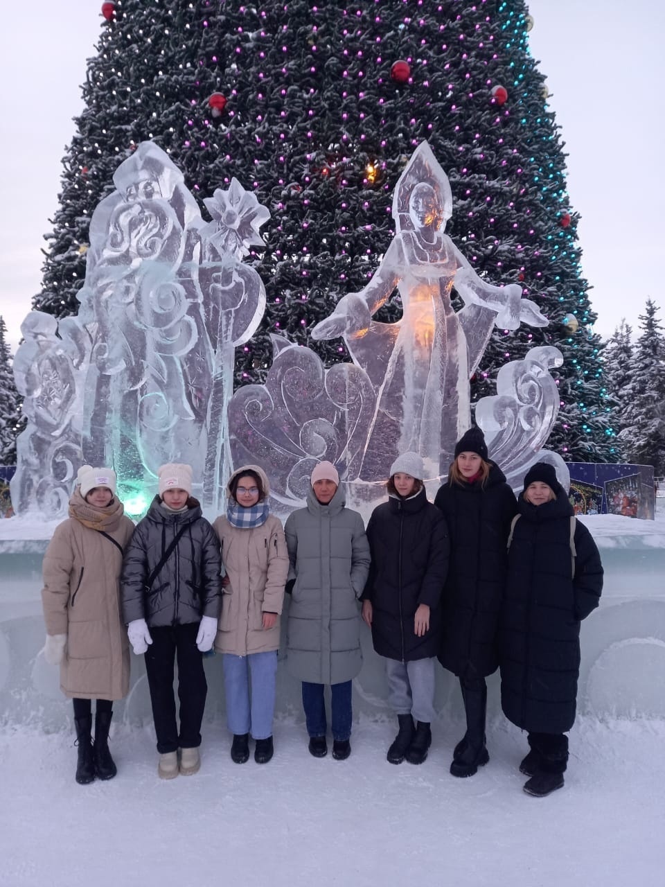 Посещение ледового городка "Новогоднее настроение"