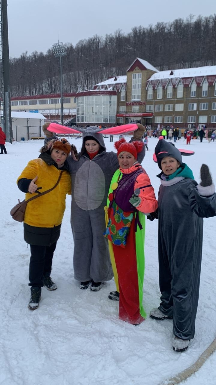 Сегодня  на СОК Биатлон приняли участие в игровых площадках при проведении соревнований по лыжным гонкам "Лыжный сабантуй 2024" #пкУмелыеРуки
